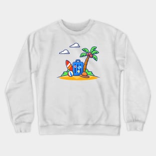 Summer Vacation Travel Crewneck Sweatshirt